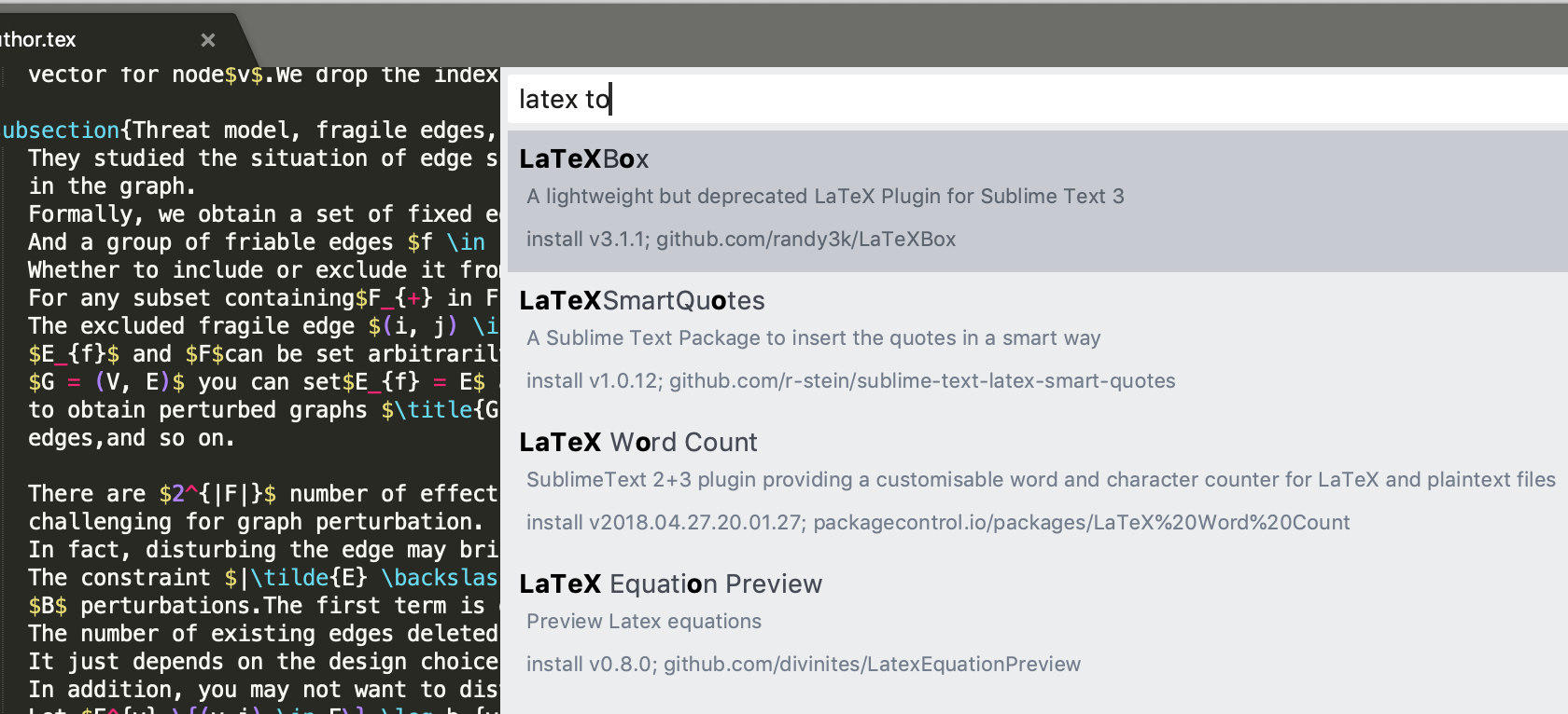 Sublime Latex